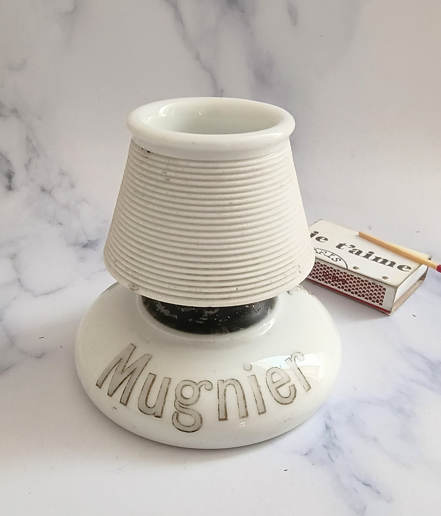 Vintage French Black Cassis Mugnier Advertising Match Striker