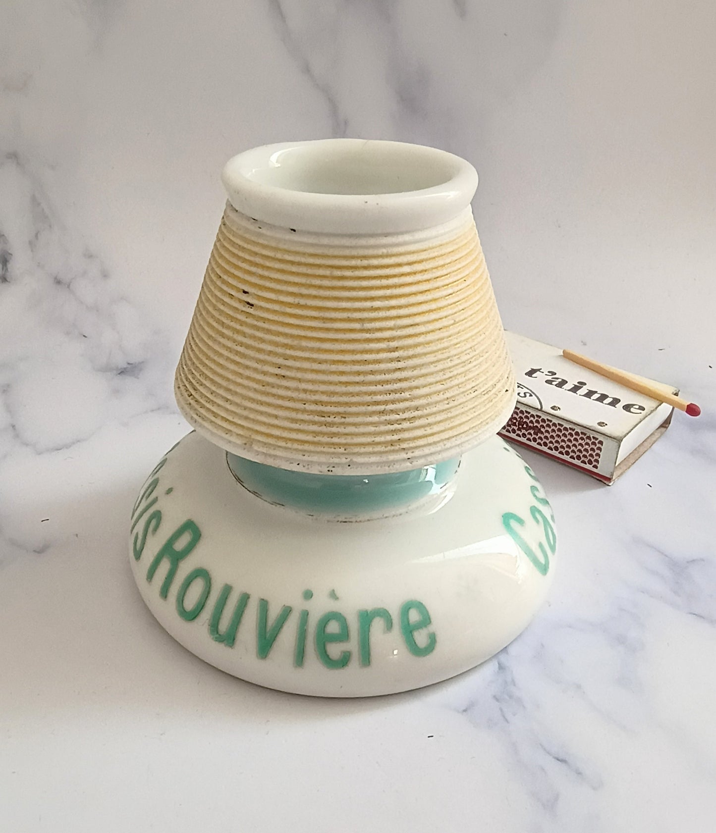 French Turquoise Cassis Mugnier Advertising Match Striker