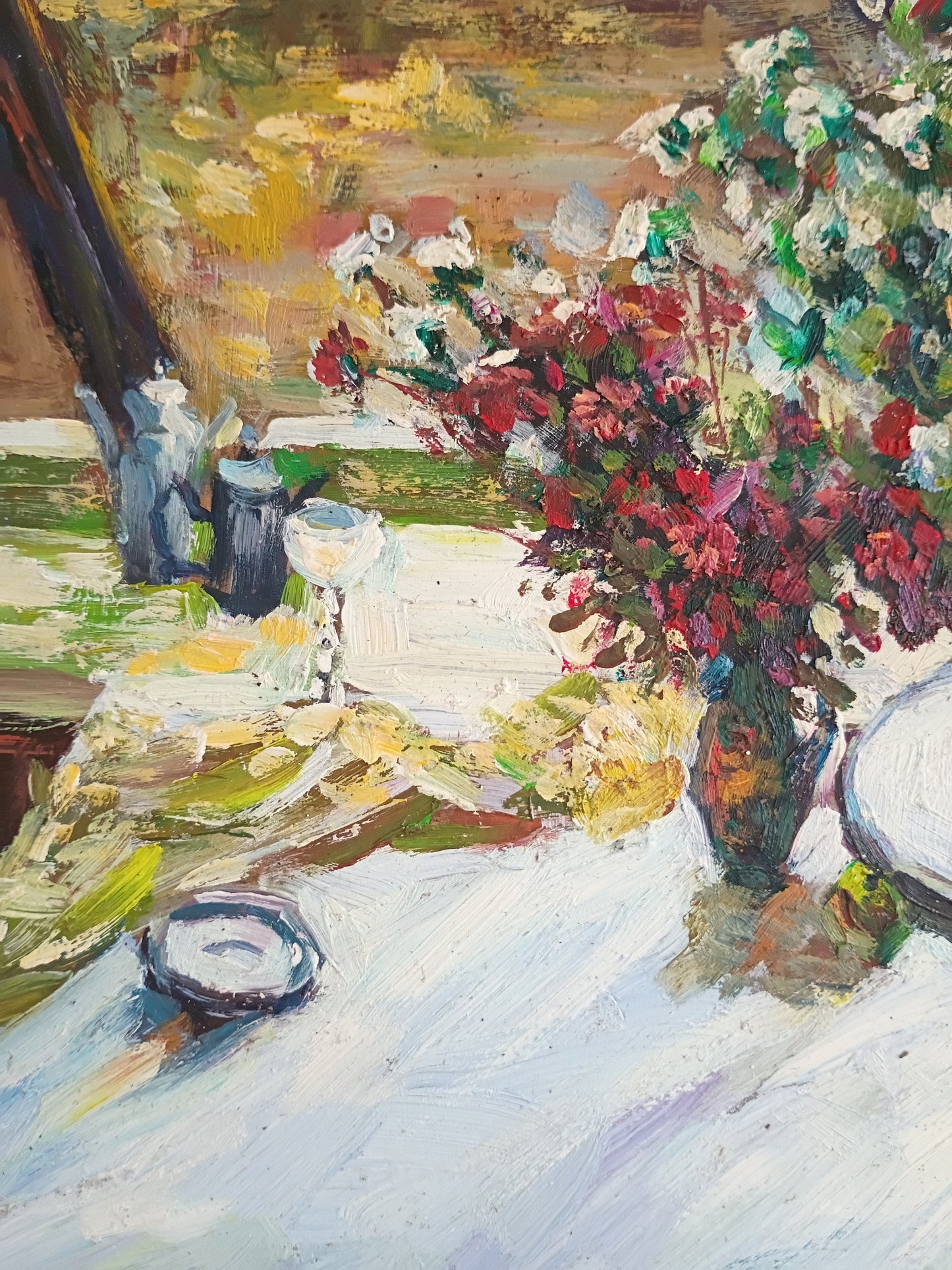 French Vintage Bouquet Floral Still Life Painting