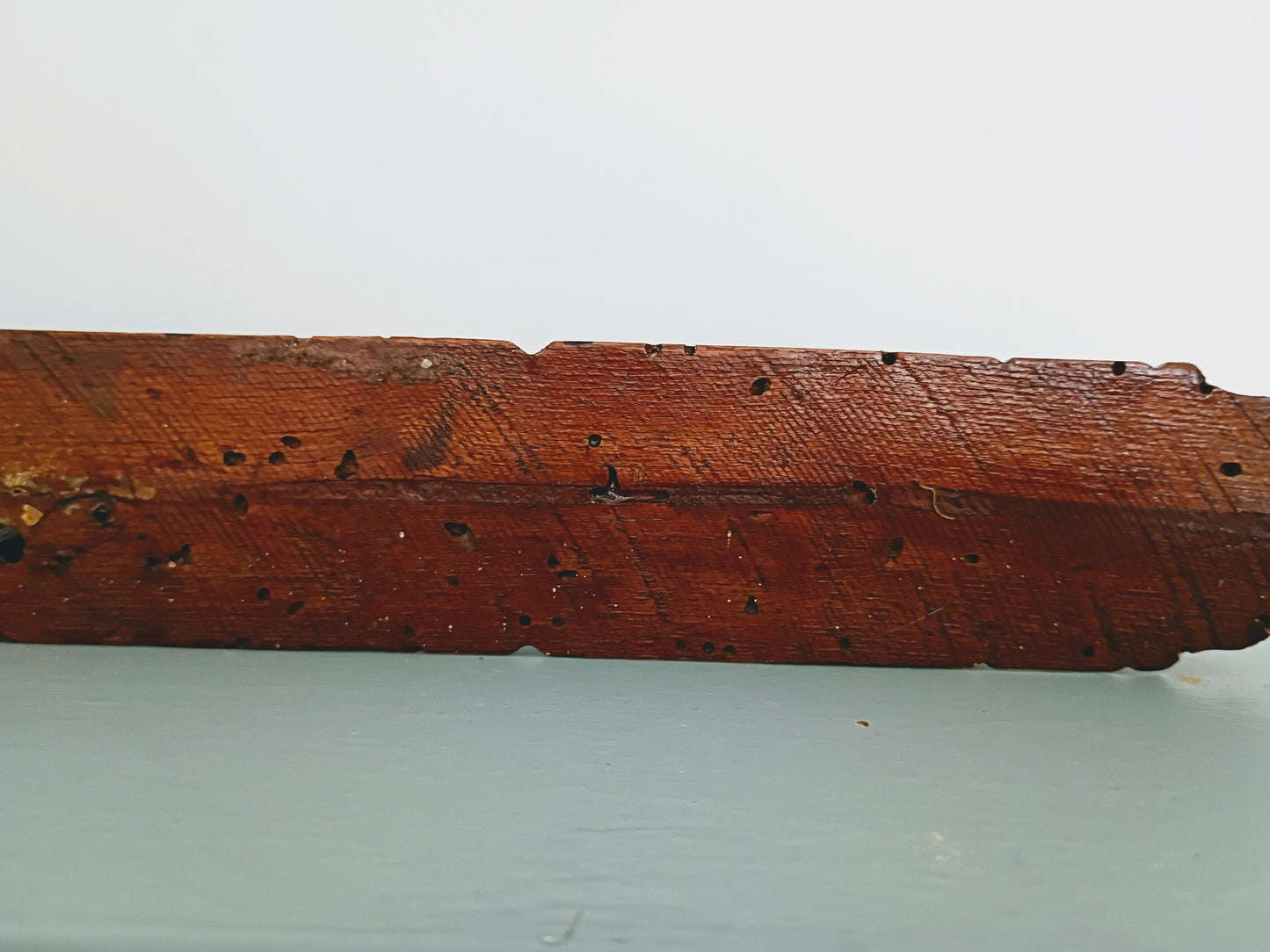 Antique French Faux Bamboo Coat Hat Rack - 7 Hooks