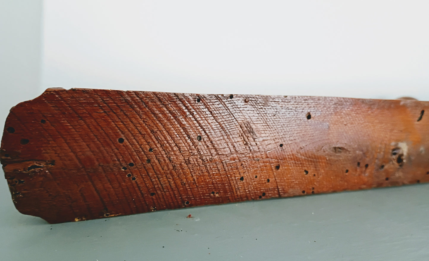 Antique French Faux Bamboo Coat Hat Rack - 7 Hooks