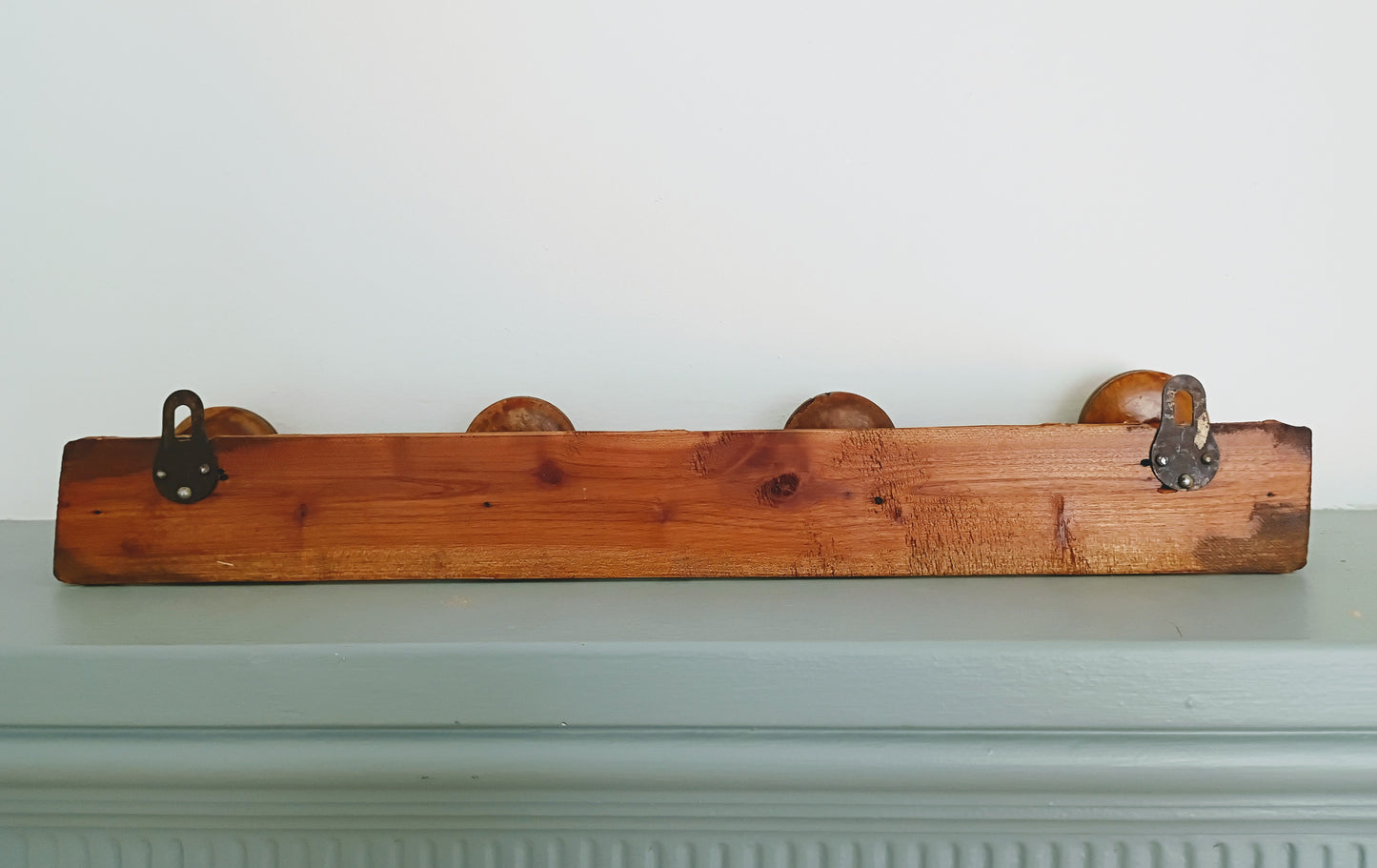 Antique French Faux Bamboo Coat Hat Rack - 4 Hooks