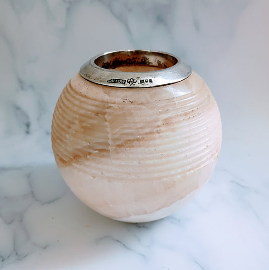 Antique Large Edwardian Marble Match Striker 1909