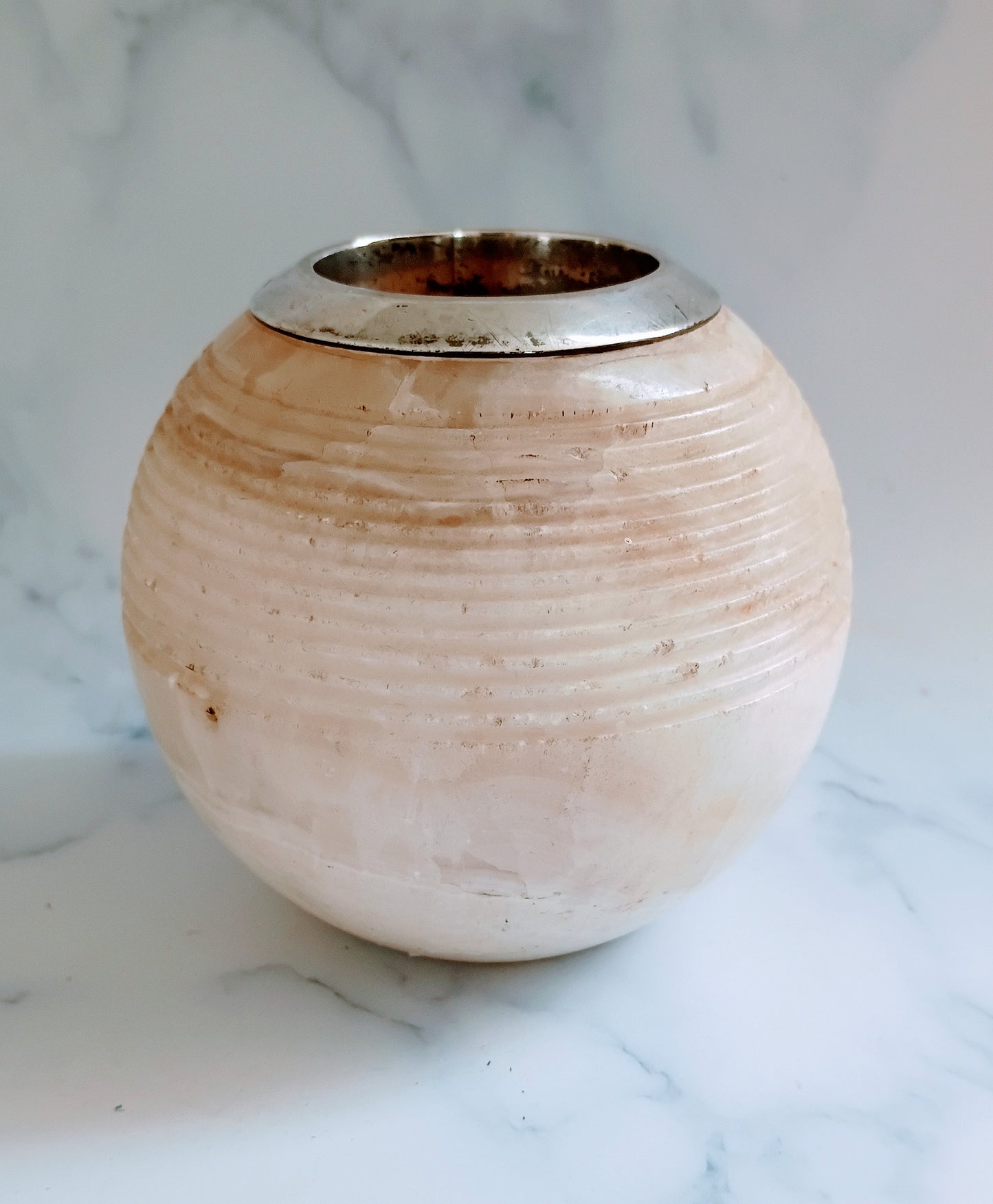 Antique Large Edwardian Marble Match Striker 1909