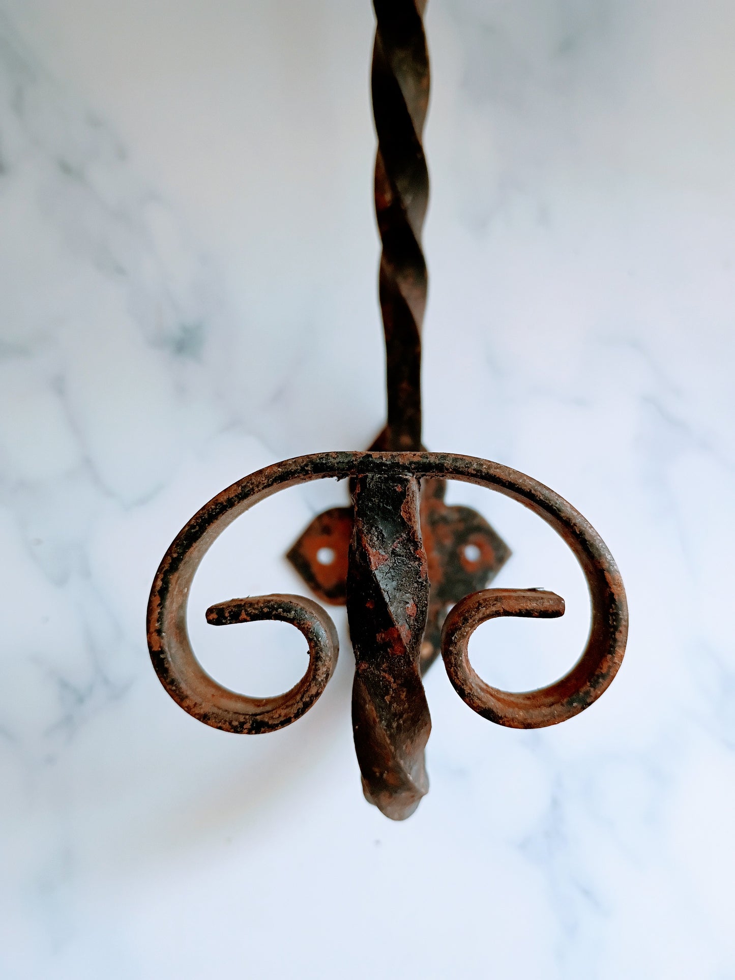 Antique French Cast Iron Coat Hook