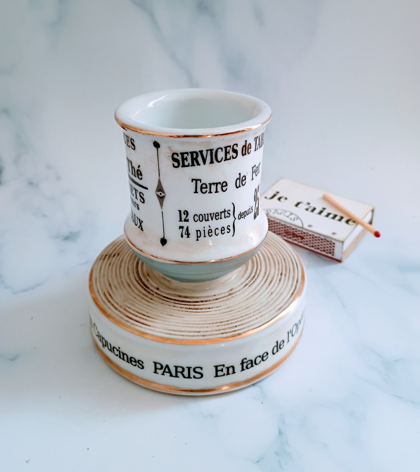 Vintage French Blue Paris L'Opéra Advertising Match Striker
