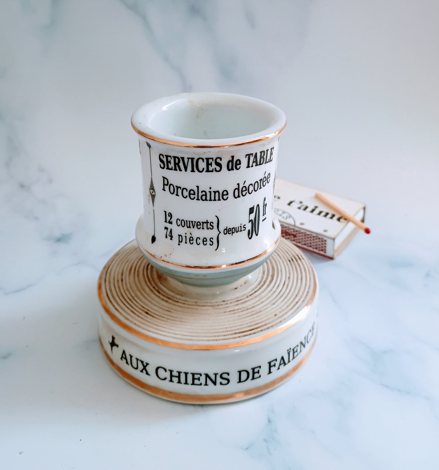 Vintage French Blue Paris L'Opéra Advertising Match Striker