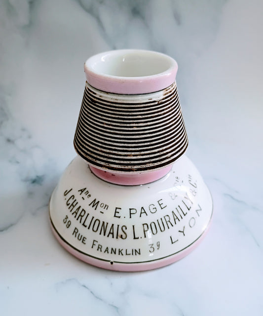 Vintage French Pink Toulouse-Lyon Advertising Match Striker