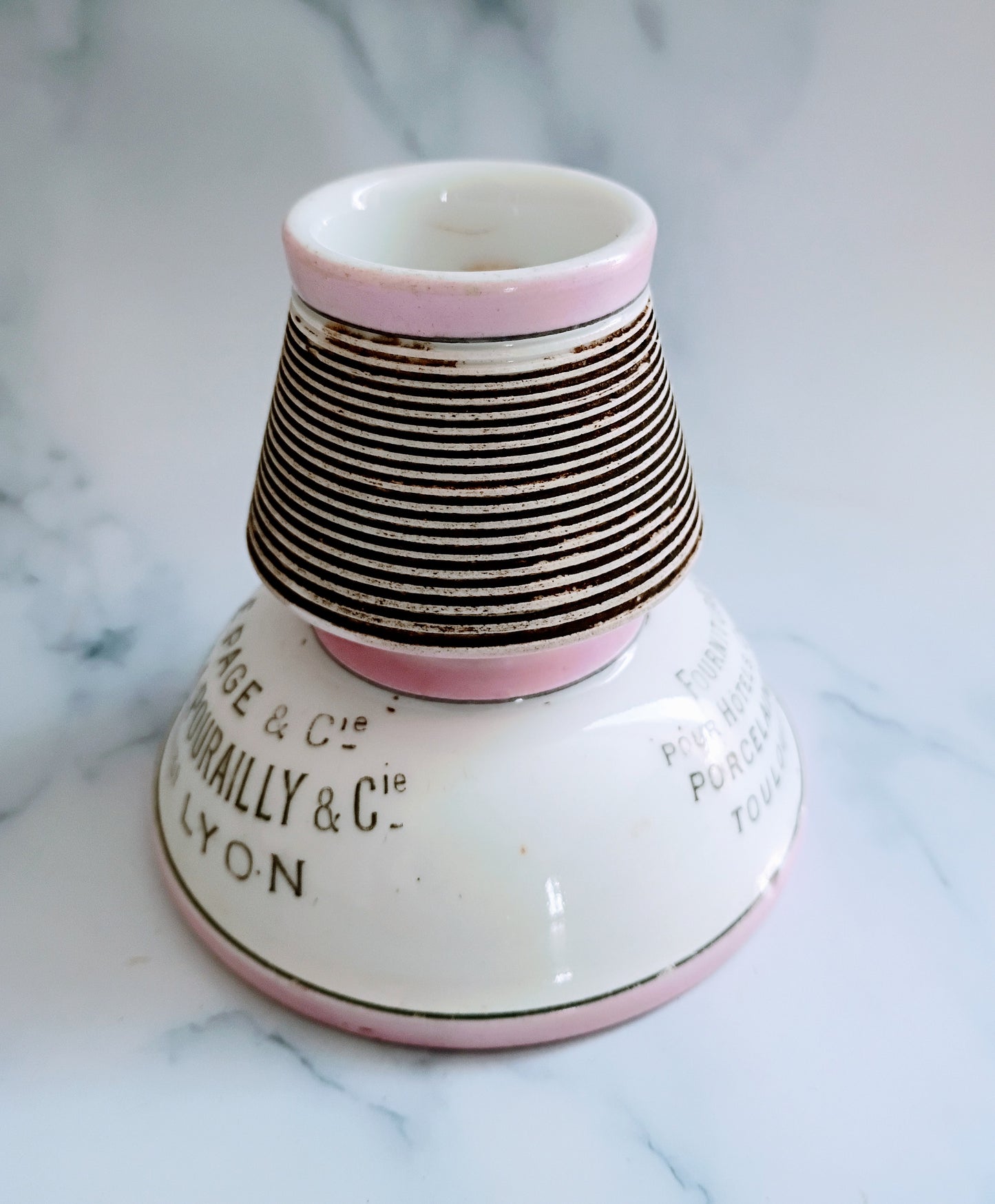 Vintage French Pink Toulouse-Lyon Advertising Match Striker