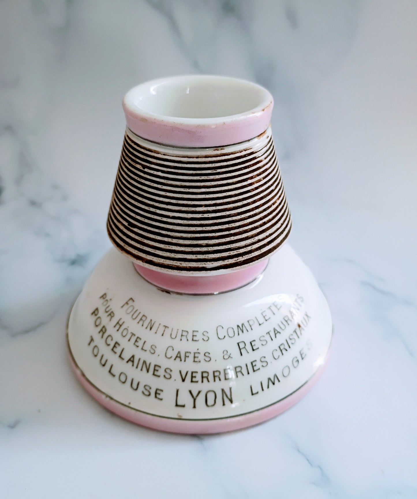 Vintage French Pink Toulouse-Lyon Advertising Match Striker