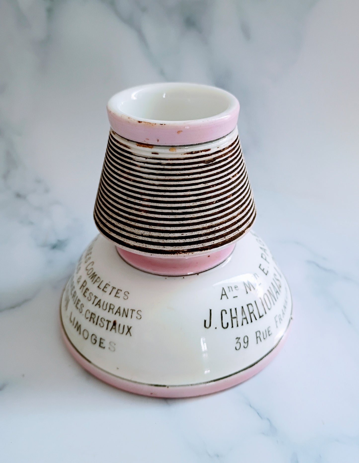 Vintage French Pink Toulouse-Lyon Advertising Match Striker