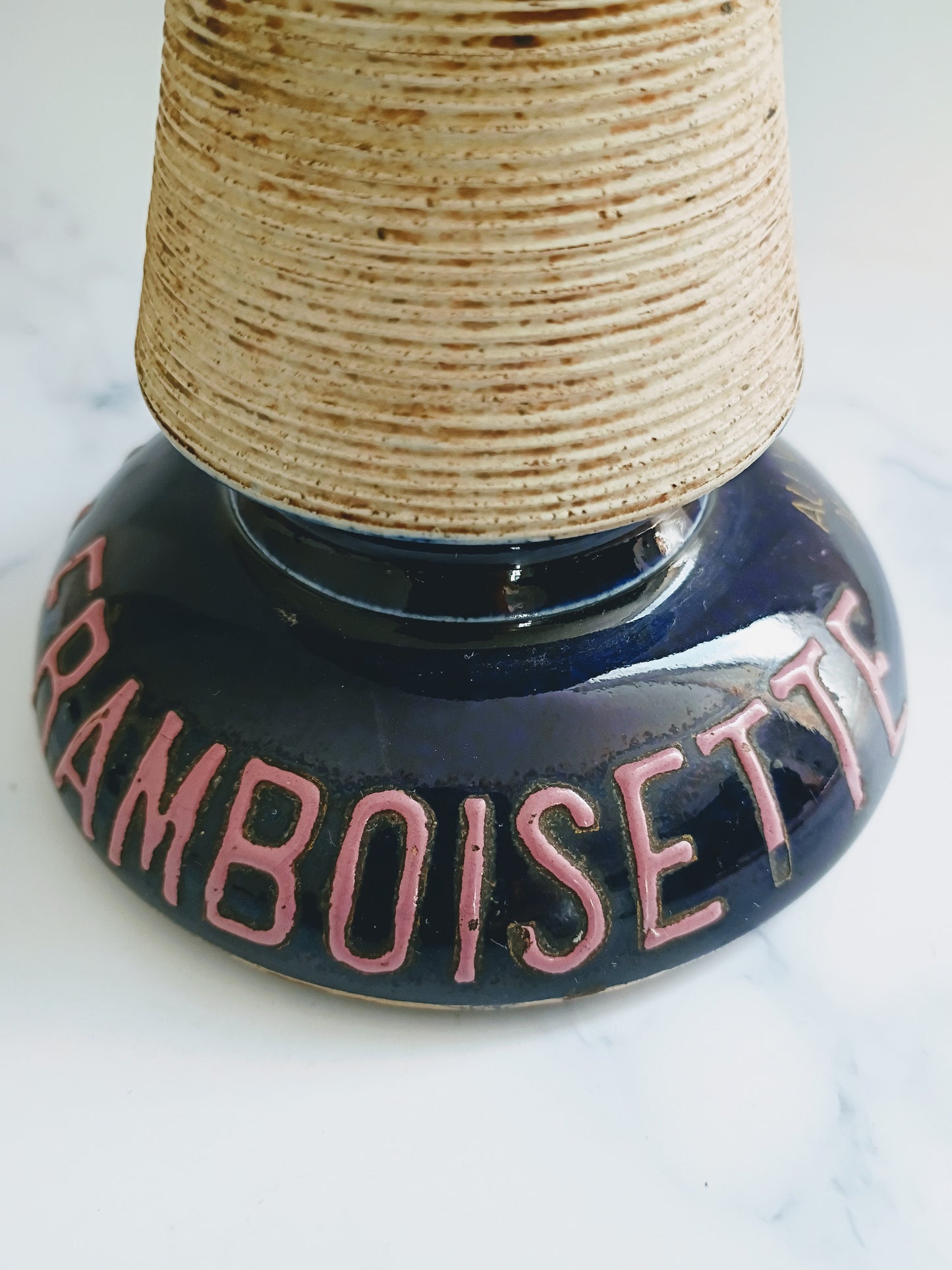 French Vintage Cobalt Blue La Framboisette Match Striker