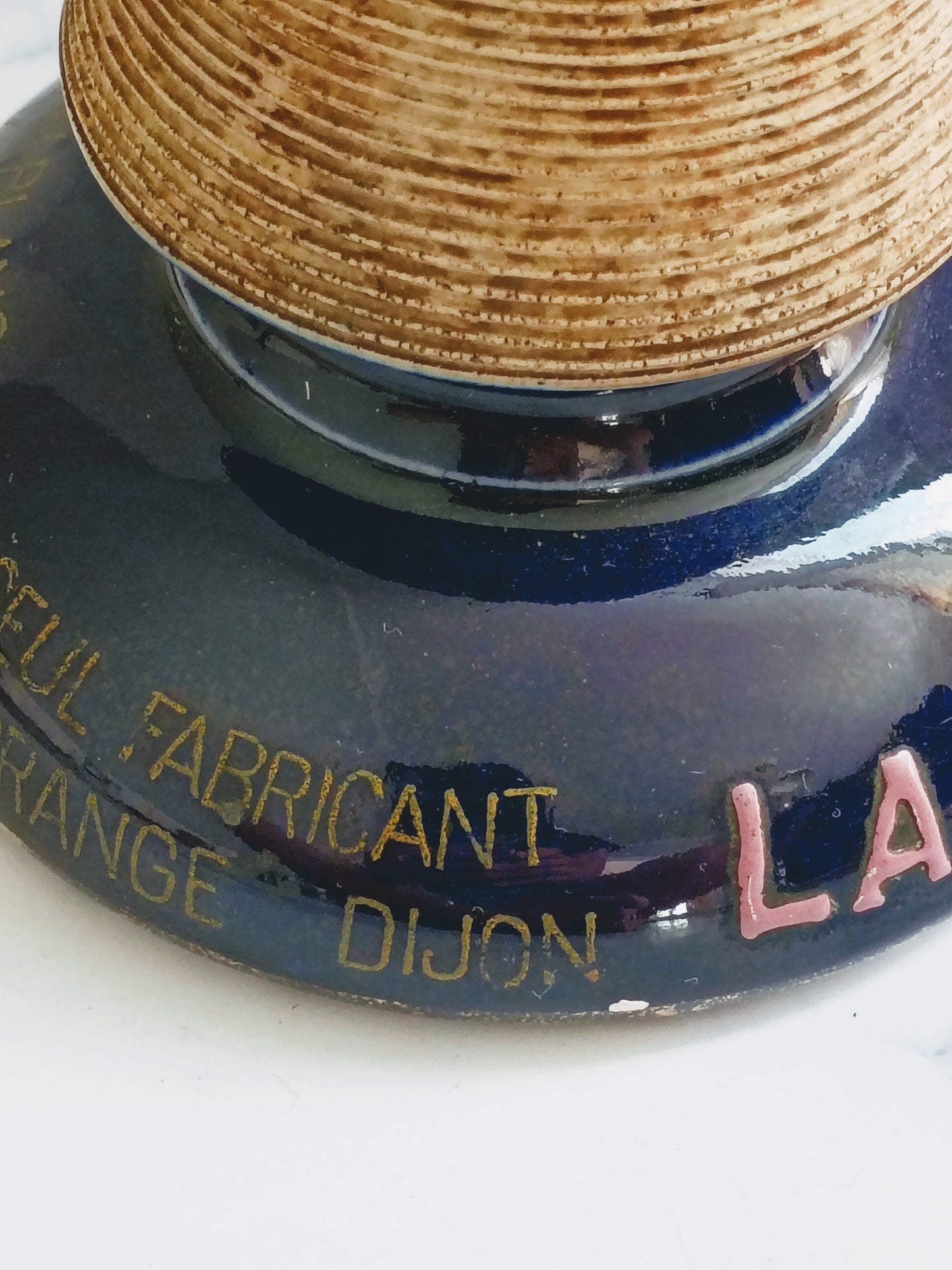 French Vintage Cobalt Blue La Framboisette Match Striker