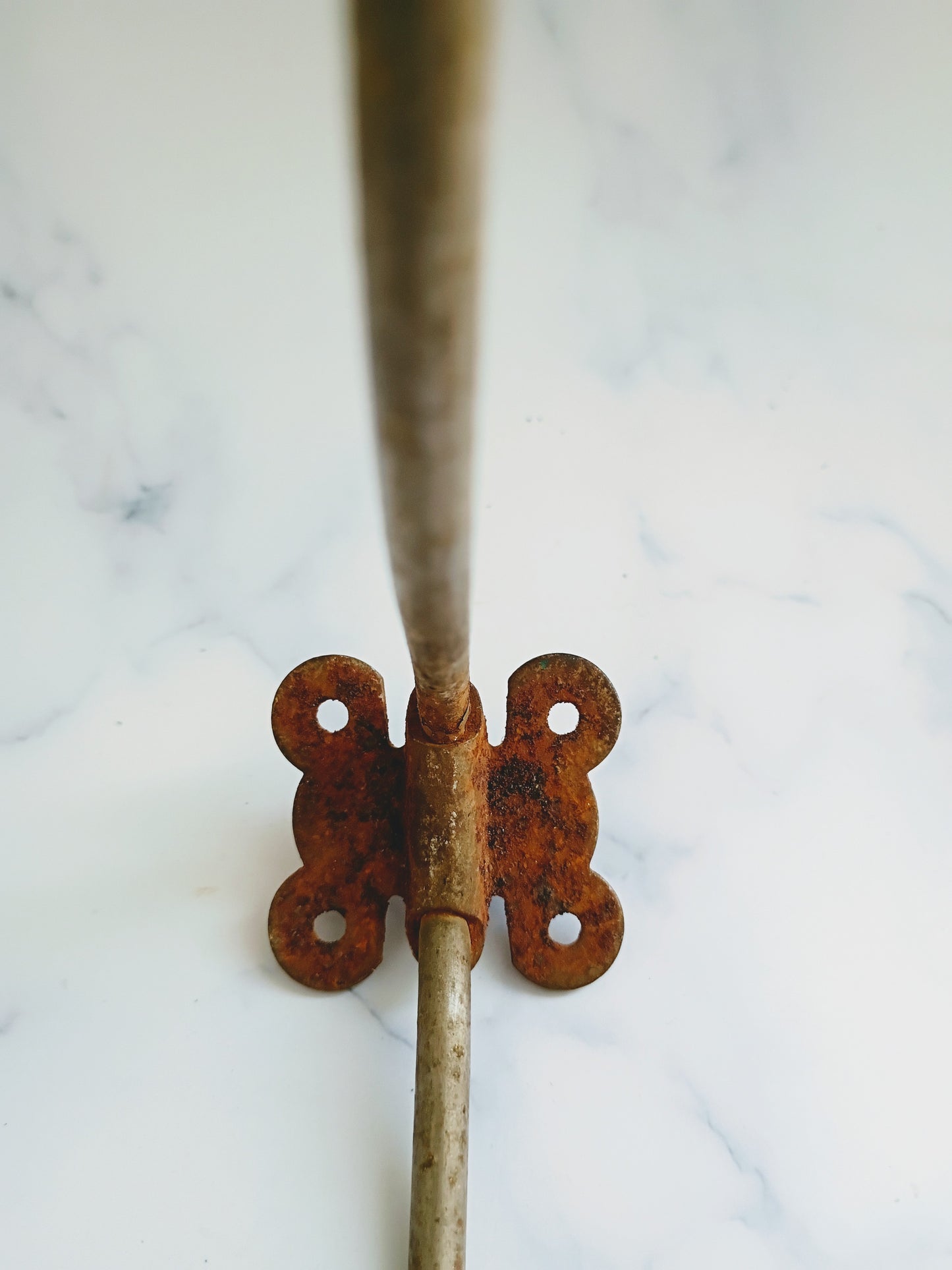 Vintage French Wood & Metal Coat Hook N°6