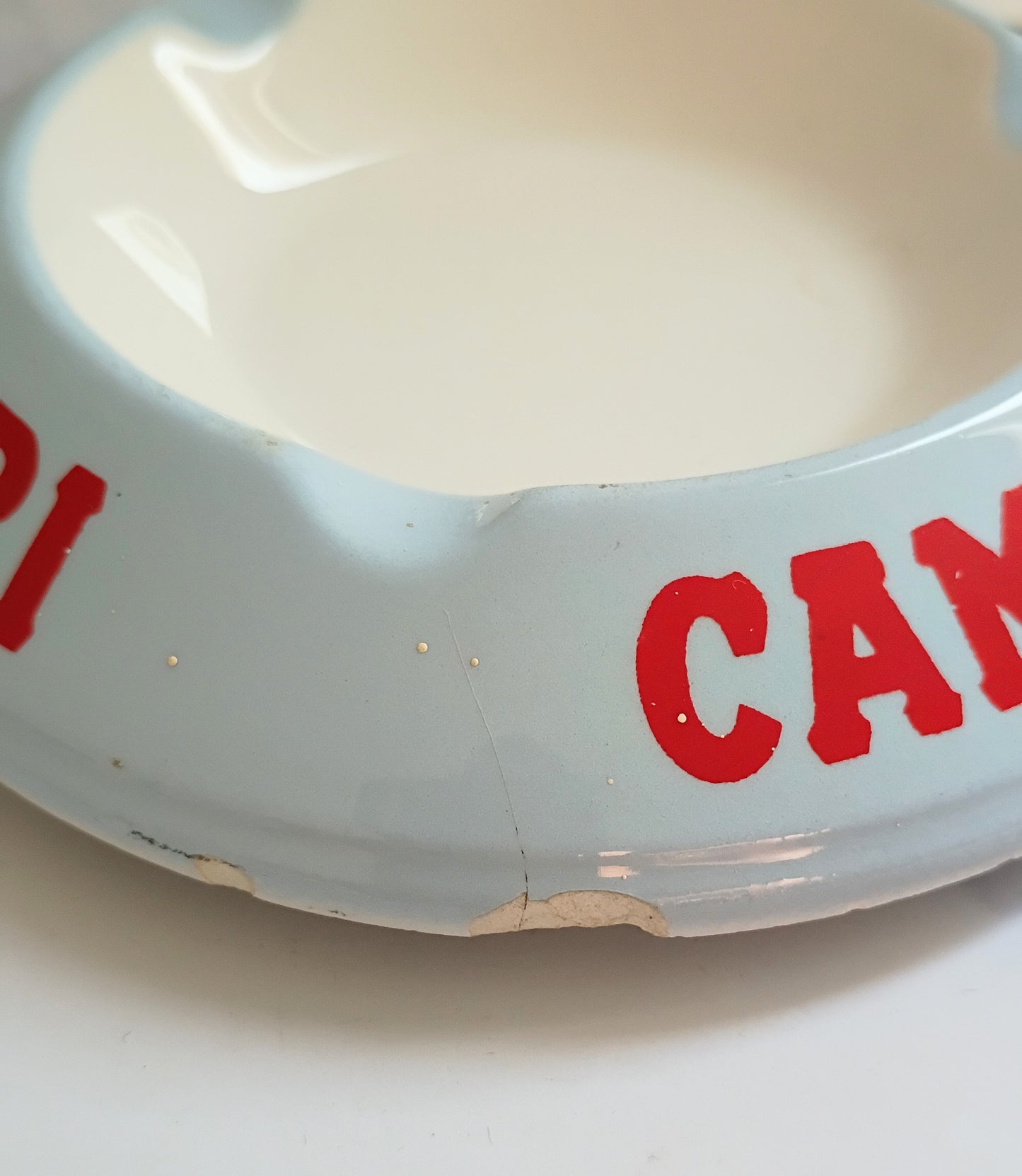 Vintage French Blue Campari Ashtray