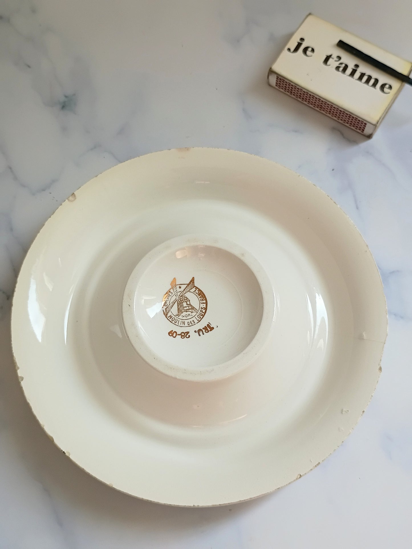 Vintage French Blue Campari Ashtray
