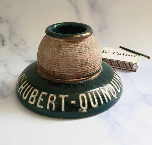 French Vintage Forest Green Hubert Quinquina Match Striker