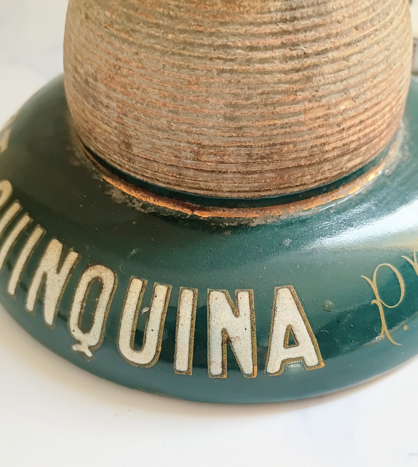 French Vintage Forest Green Hubert Quinquina Match Striker