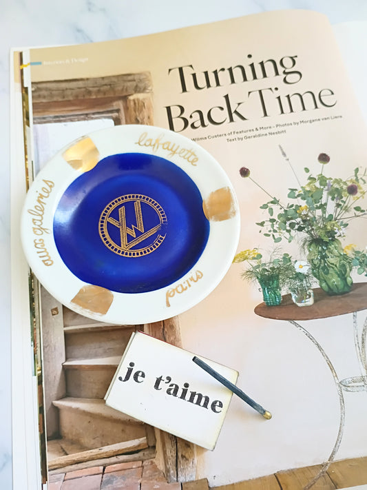 Vintage French Galeries Lafayette Paris Ashtray