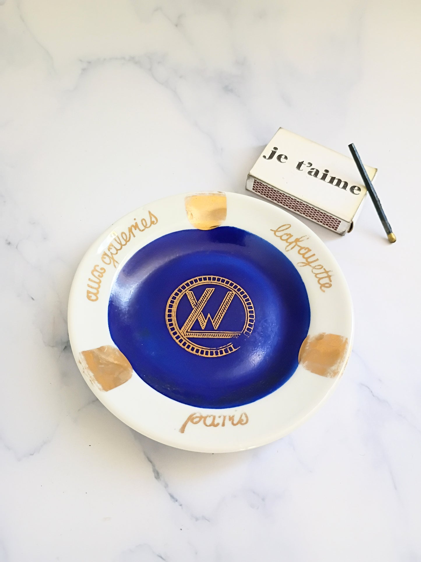 Vintage French Galeries Lafayette Paris Ashtray