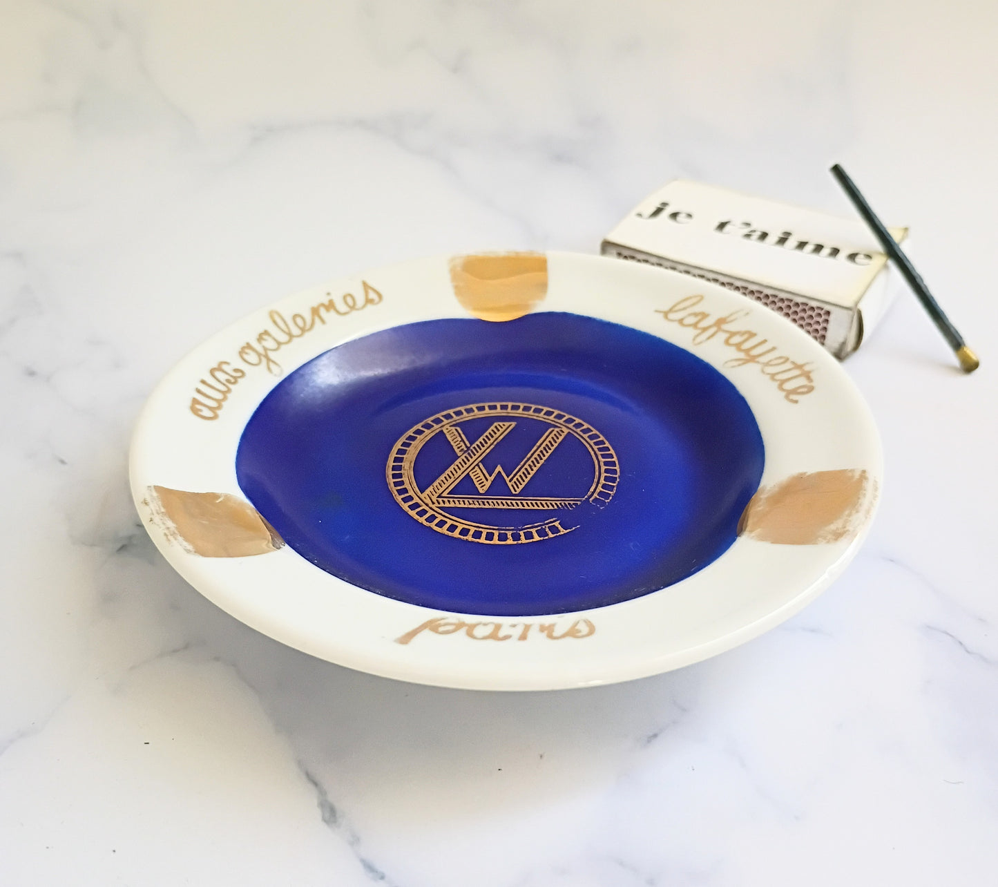 Vintage French Galeries Lafayette Paris Ashtray