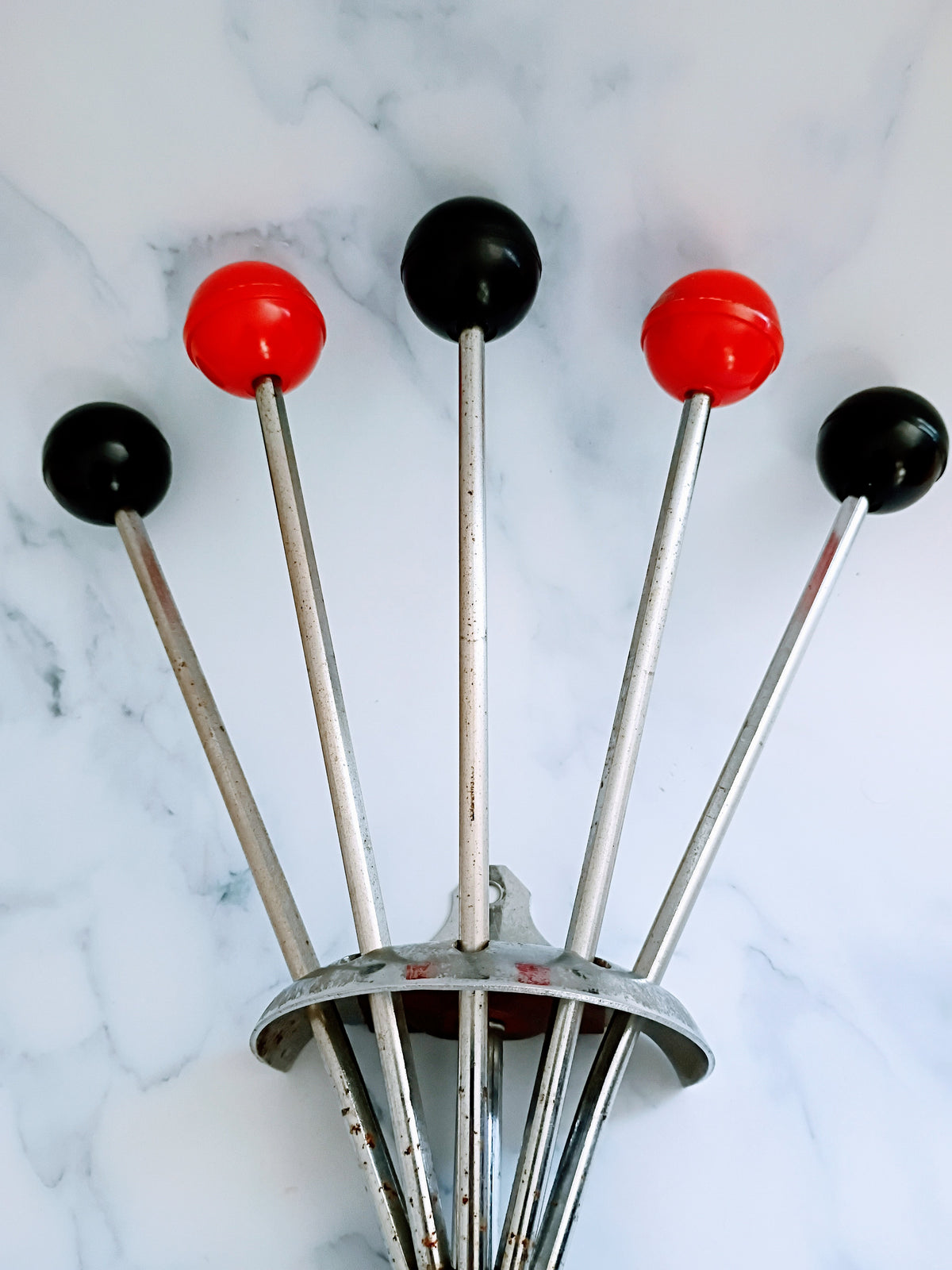 Vintage French Serjac Mid-Century Modern Hat & Towel Rack