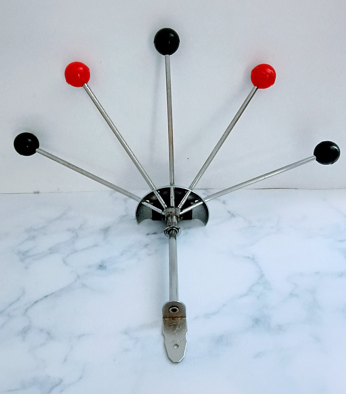 Vintage French Serjac Mid-Century Modern Hat & Towel Rack