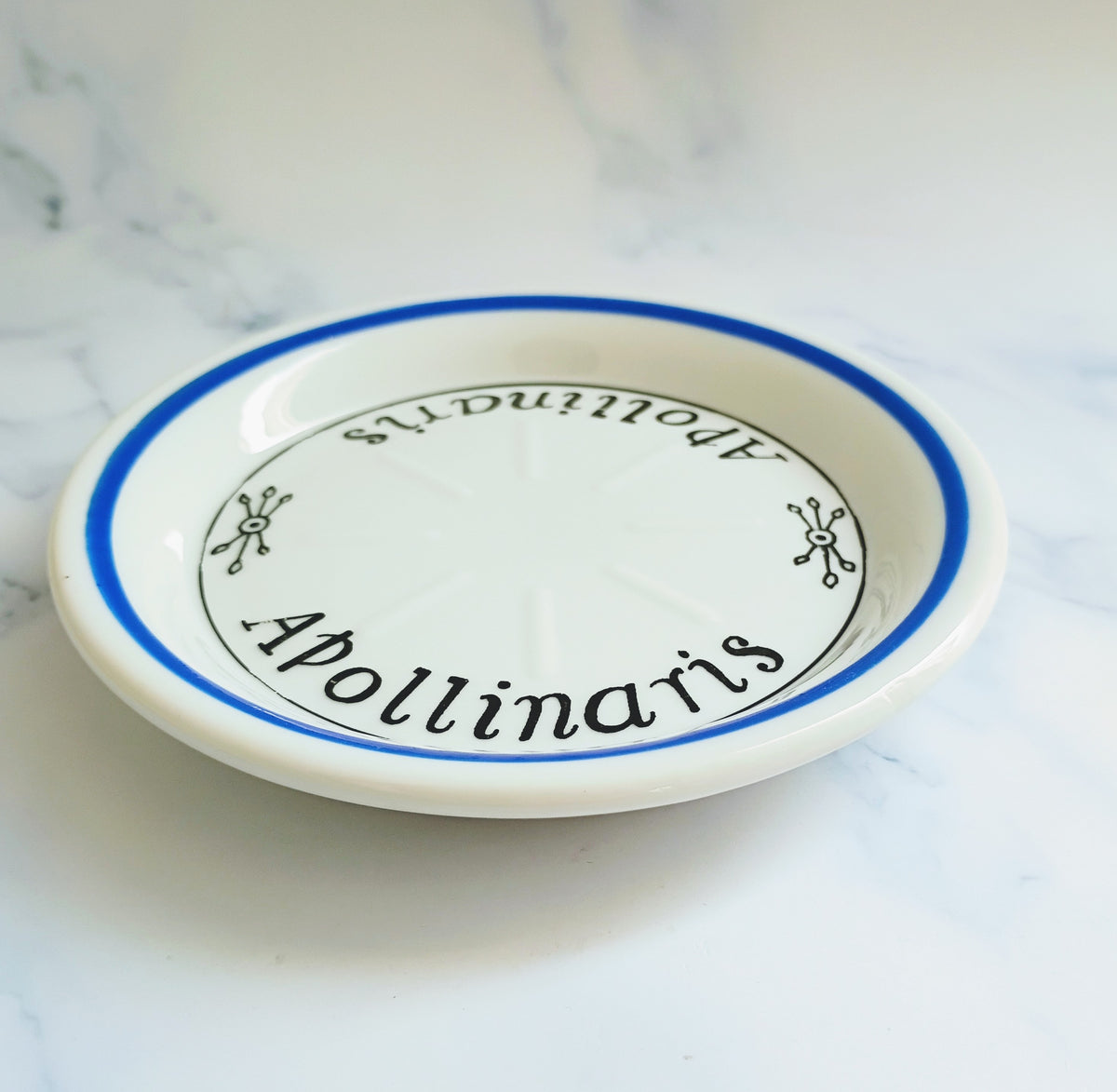 Vintage French Royal Blue Bistro Saucer 5"