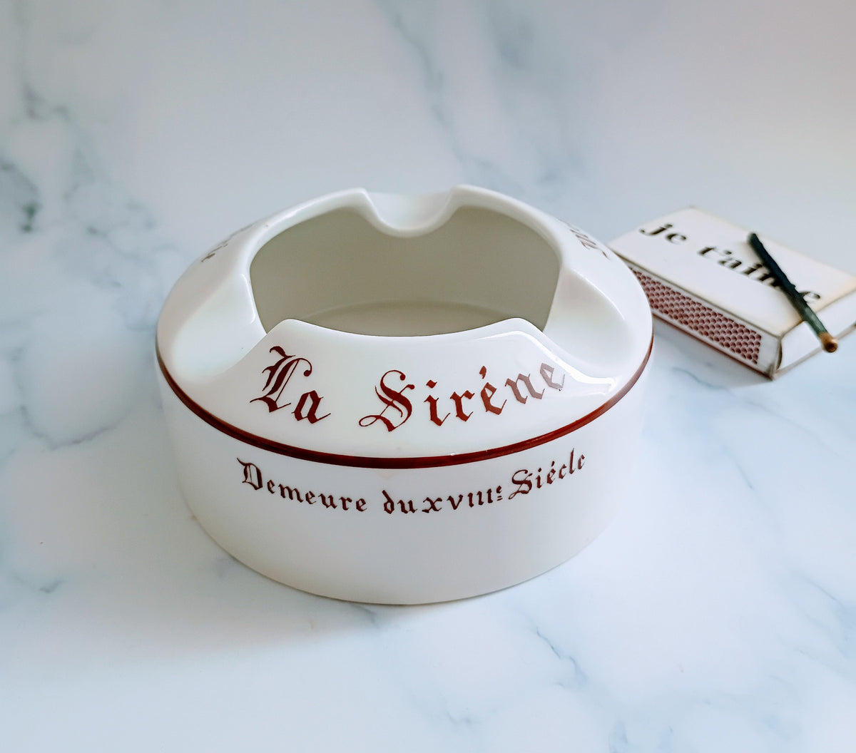 Vintage French La Siréne Pillivuyt Ashtray