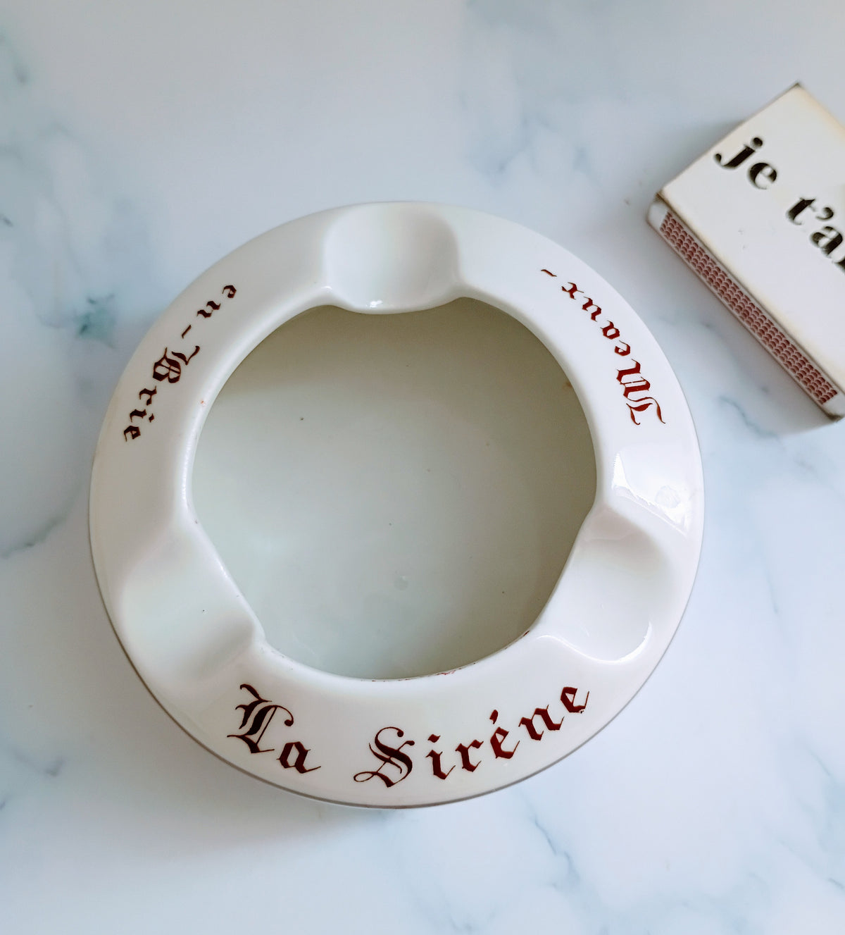 Vintage French La Siréne Pillivuyt Ashtray