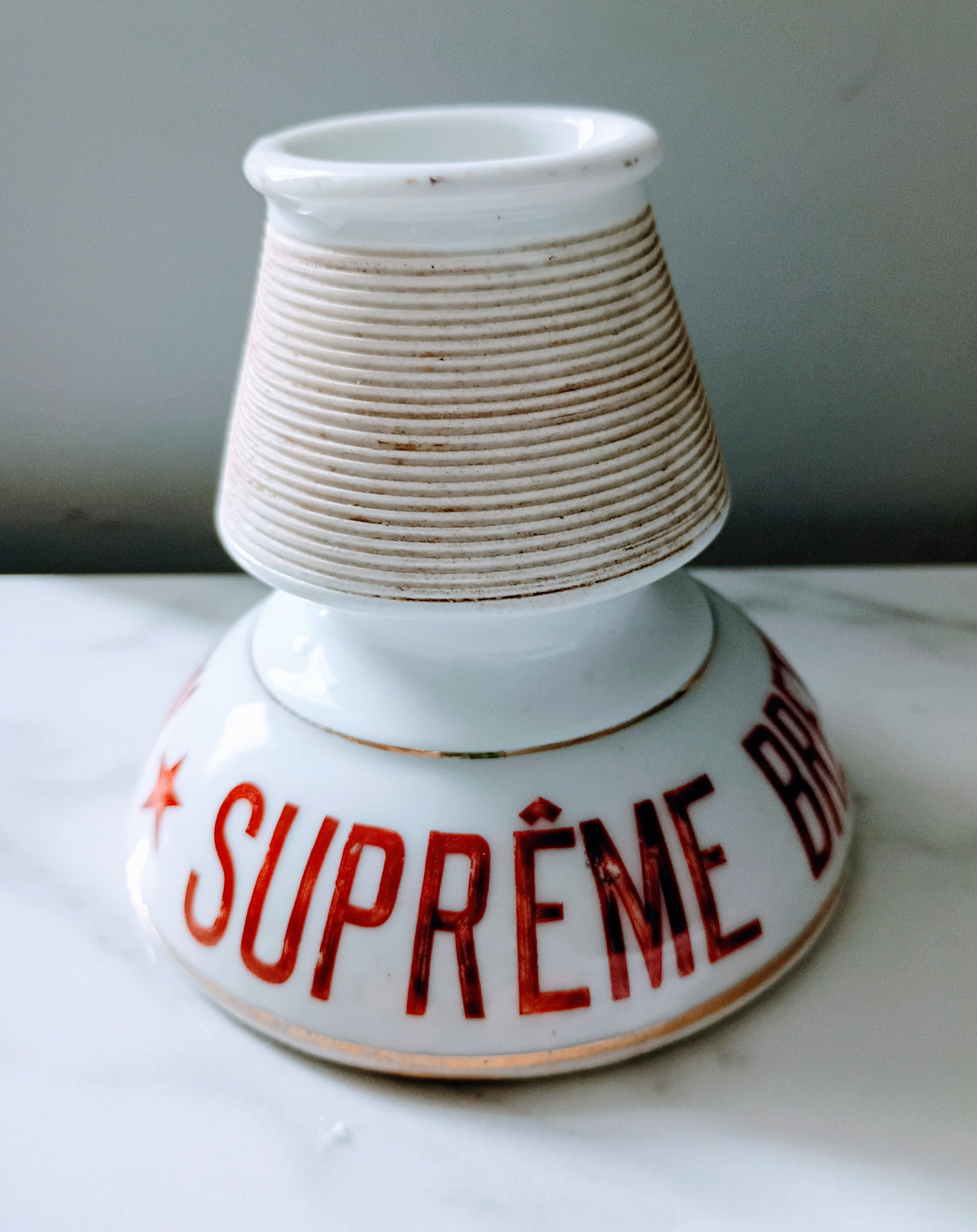 Vintage French White Suprême Bretin Match Striker