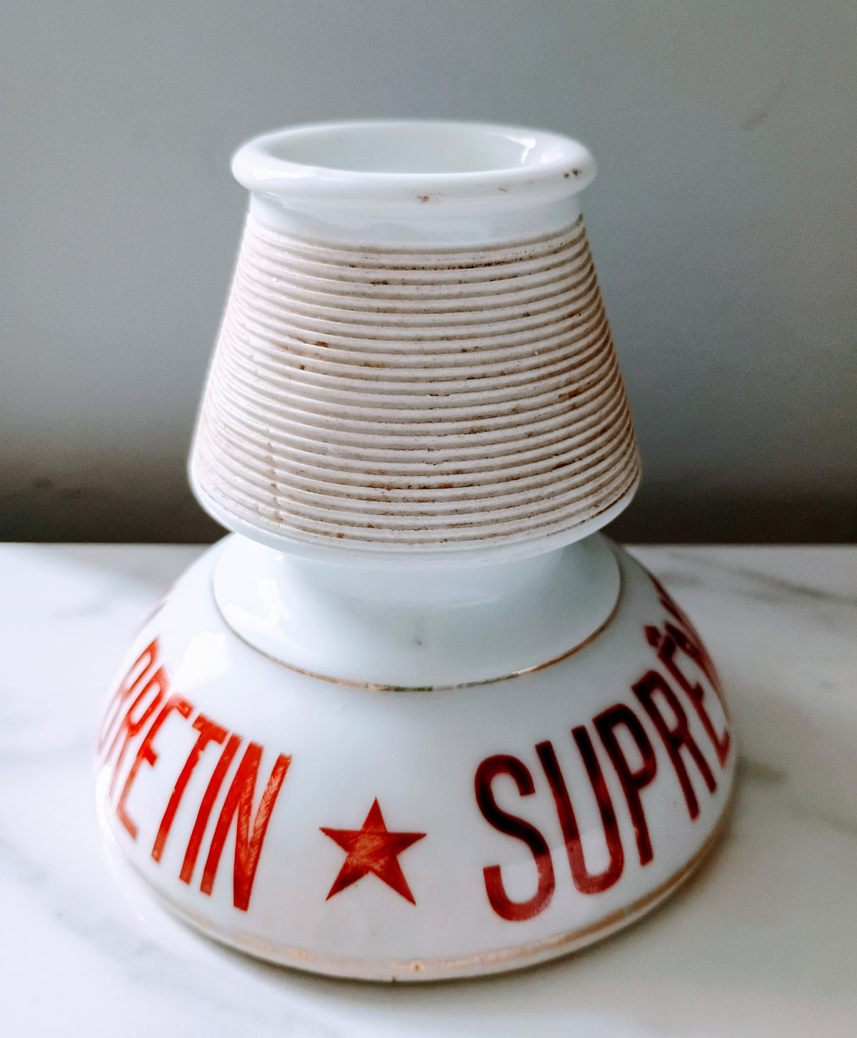 Vintage French White Suprême Bretin Match Striker