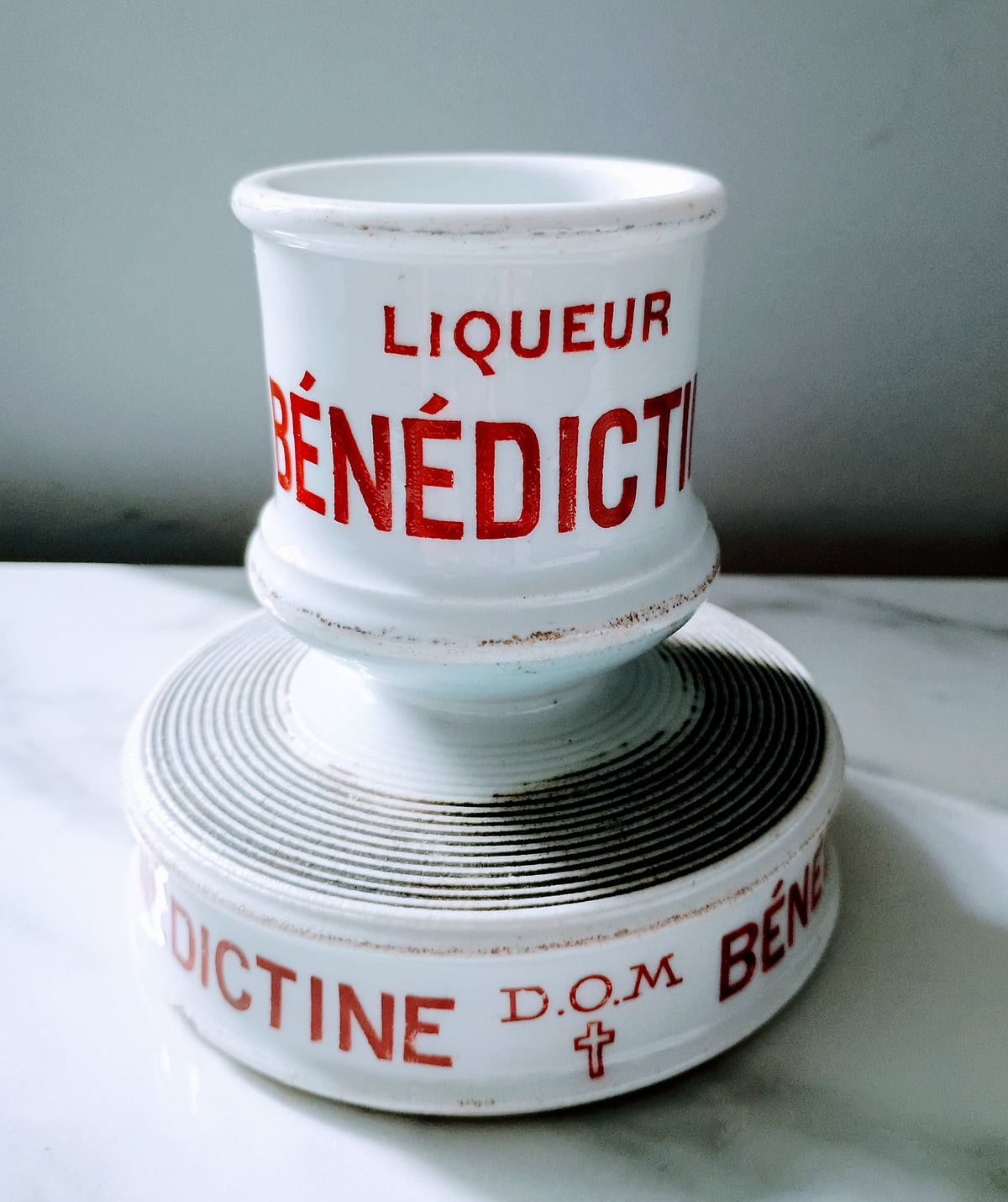 French Vintage Bénédictine Blue Match Striker