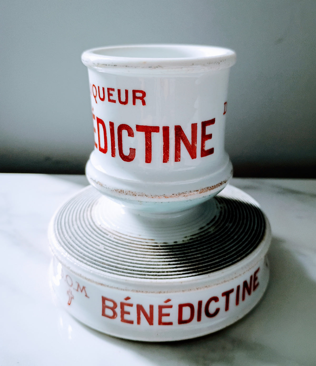 French Vintage Bénédictine Blue Match Striker