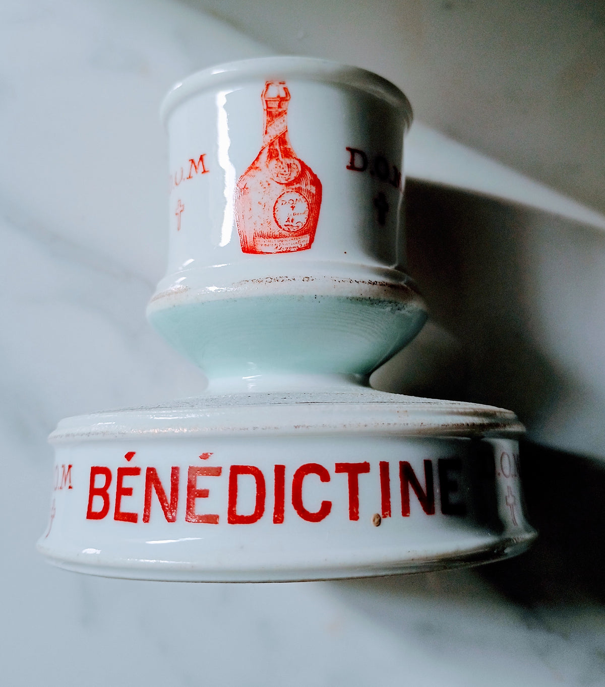 French Vintage Bénédictine Blue Match Striker