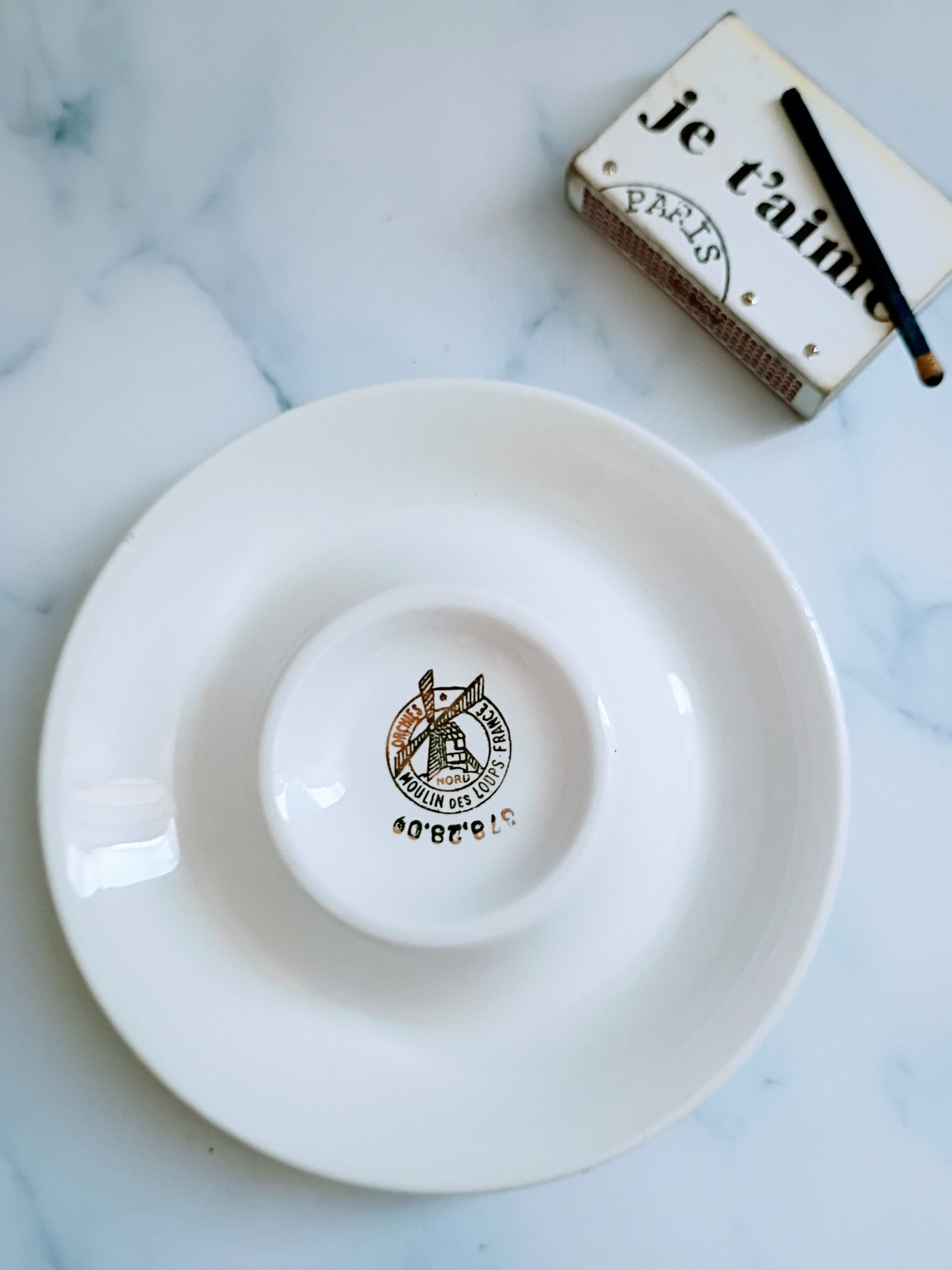 Vintage French Mint Green Pastis Pec Advertising Ashtray