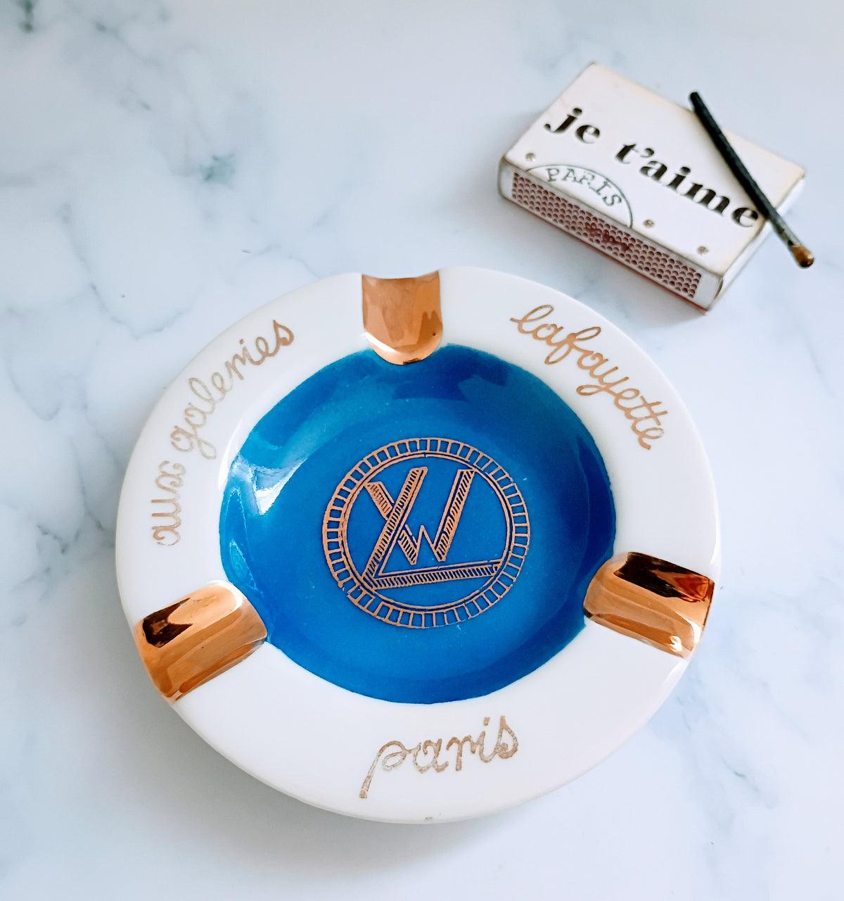 Vintage French Galeries Lafayette Paris Ashtray