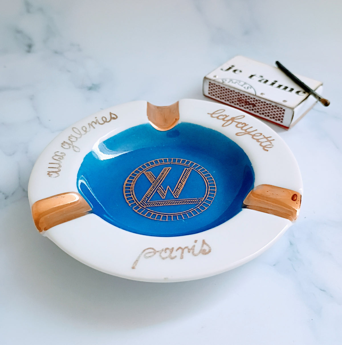 Vintage French Galeries Lafayette Paris Ashtray