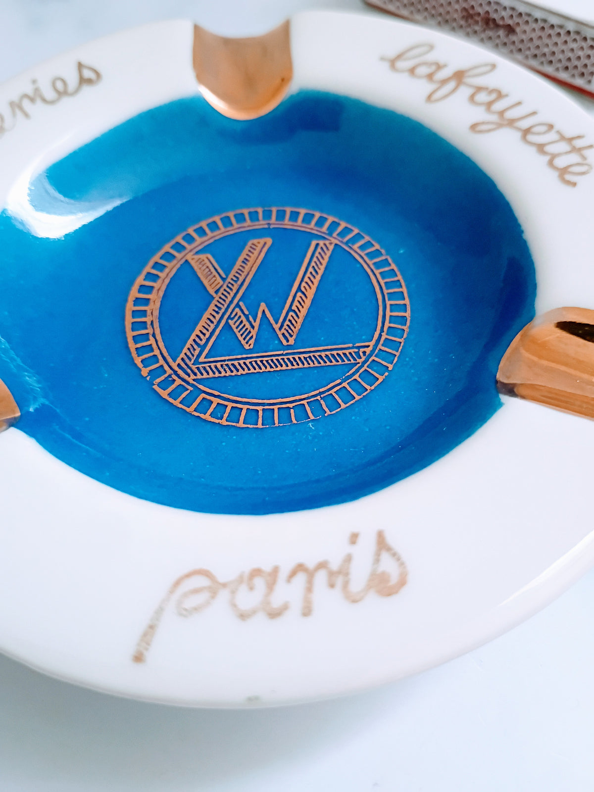 Vintage French Galeries Lafayette Paris Ashtray